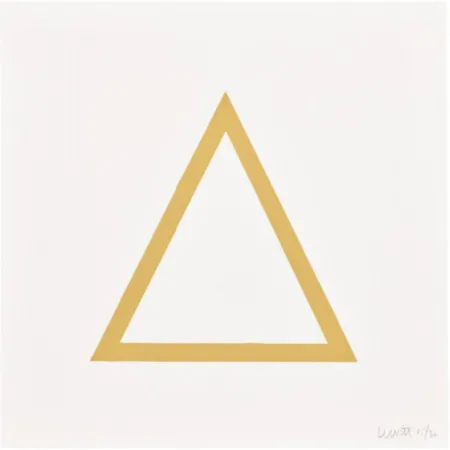 シルクスクリーン Lewitt - Plate 7 (from Five Geometric Figures in Five Colors)