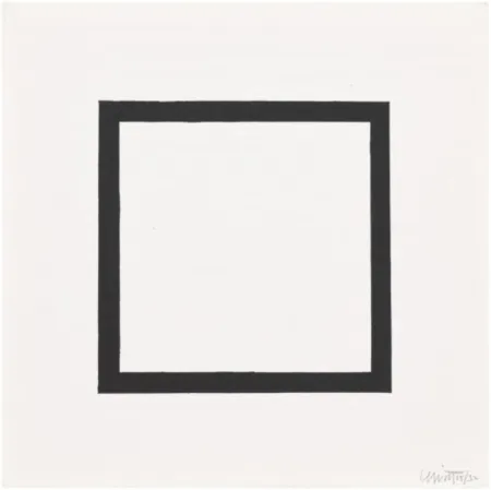 シルクスクリーン Lewitt - Plate 7 (from Five Geometric Figures in Five Colors)