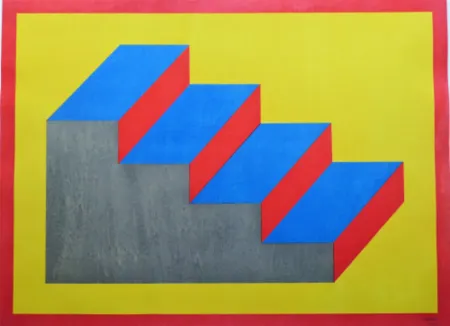 木版 Lewitt - Steps (Form Derived from a Cubic Rectangle)