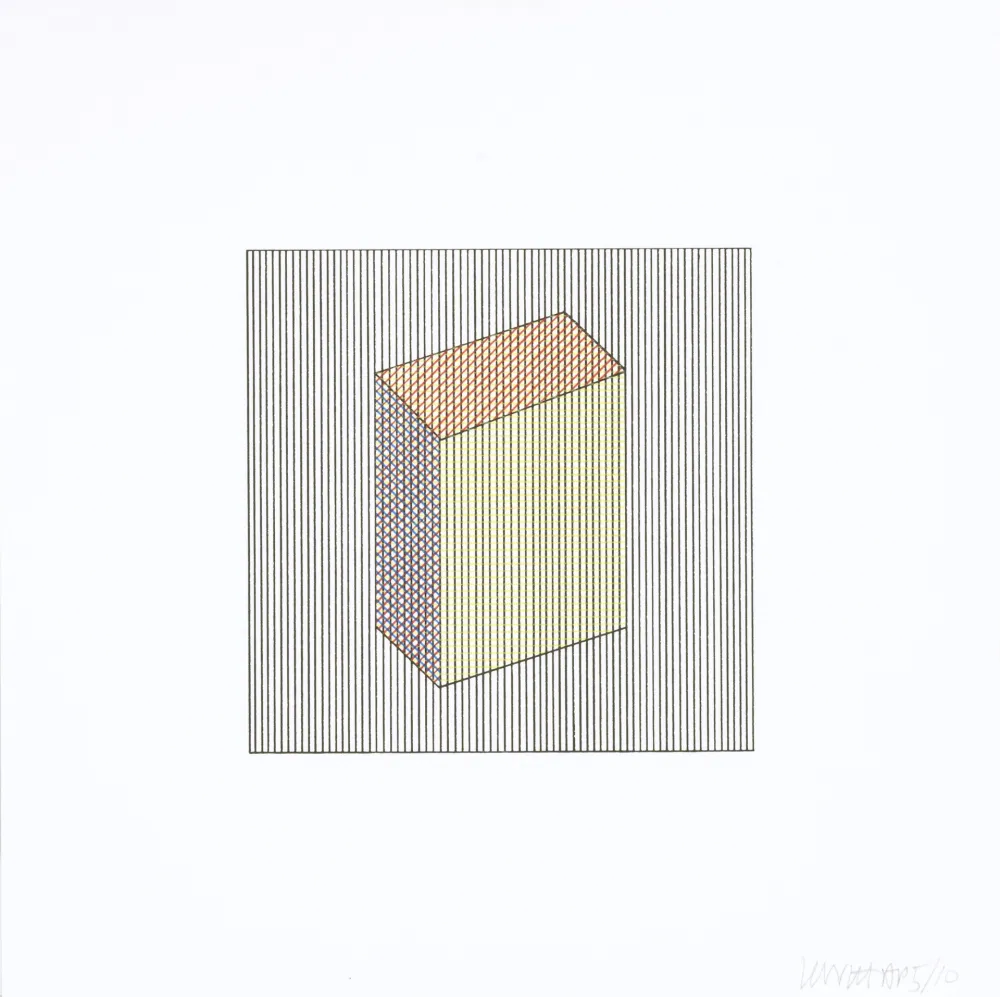 シルクスクリーン Lewitt - Twelve Forms Derived From a Cube 17