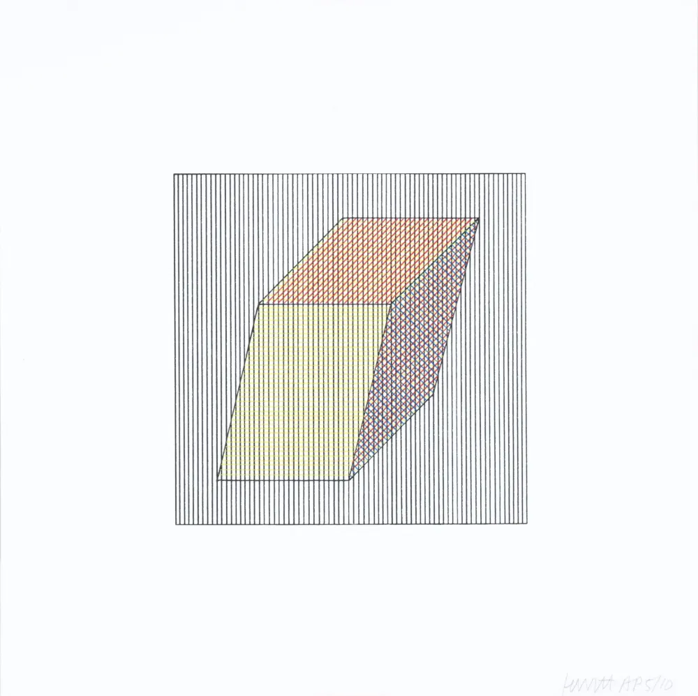 シルクスクリーン Lewitt - Twelve Forms Derived From a Cube 19