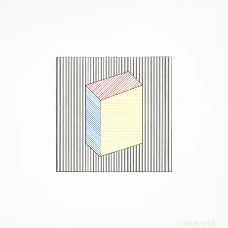 シルクスクリーン Lewitt - Twelve Forms Derived From a Cube 21