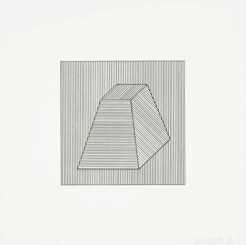 シルクスクリーン Lewitt - Twelve Forms Derived From a Cube 26