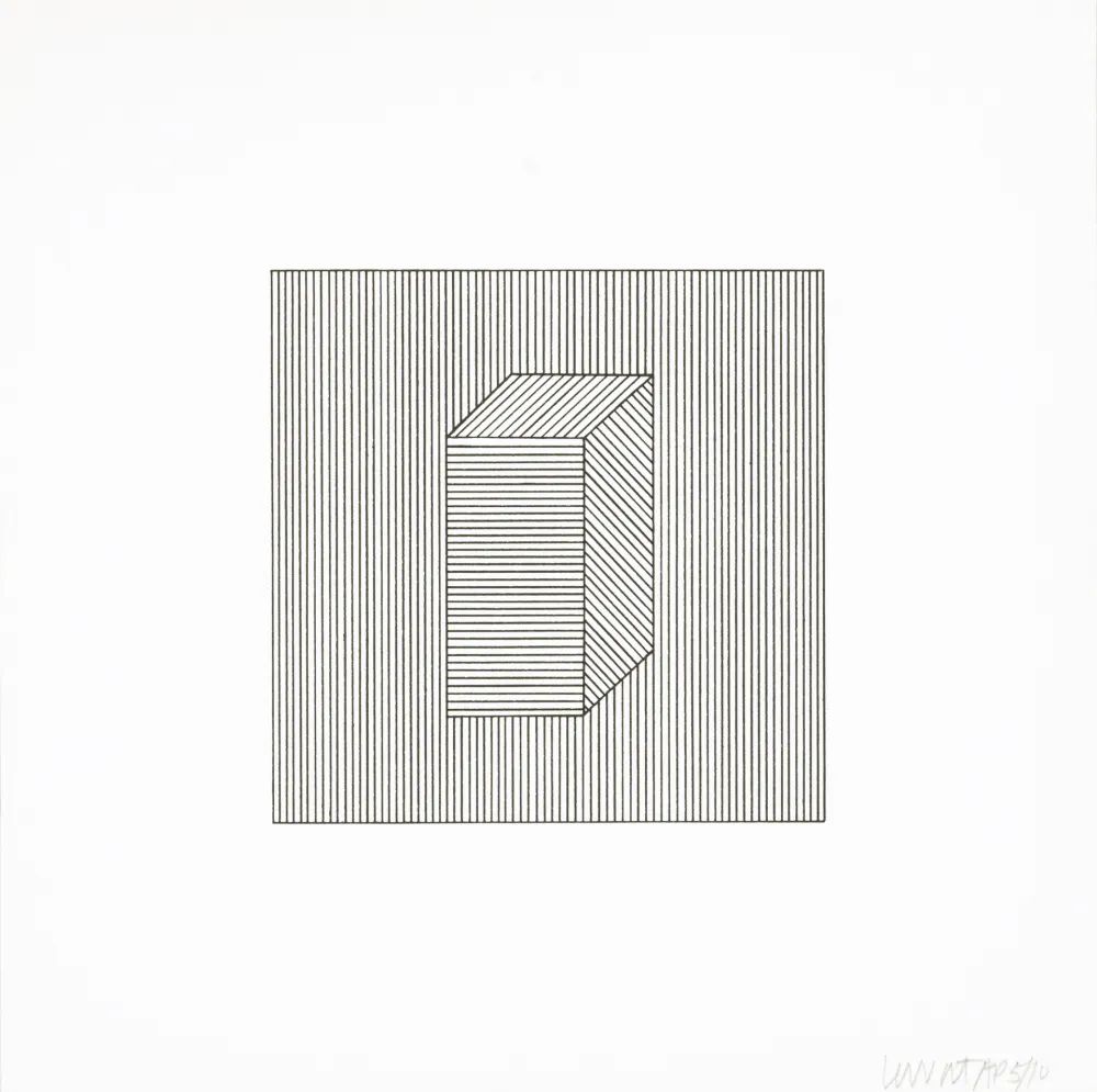 シルクスクリーン Lewitt - Twelve Forms Derived From a Cube 28