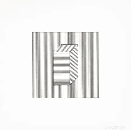 シルクスクリーン Lewitt - Twelve Forms Derived From a Cube 28