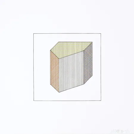 シルクスクリーン Lewitt - Twelve Forms Derived From a Cube 31