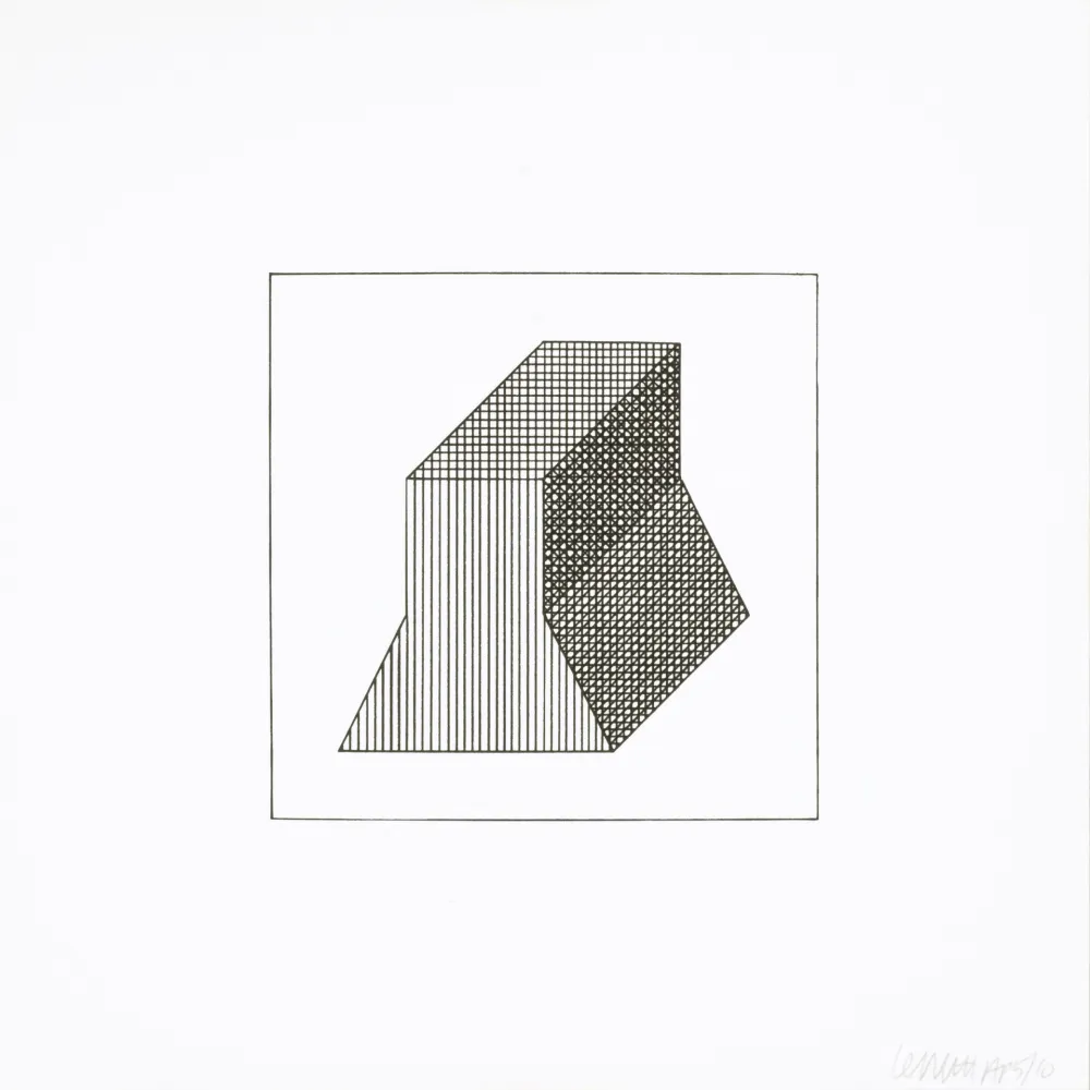 シルクスクリーン Lewitt - Twelve Forms Derived From a Cube 34