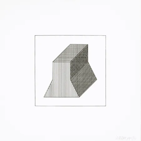 シルクスクリーン Lewitt - Twelve Forms Derived From a Cube 34