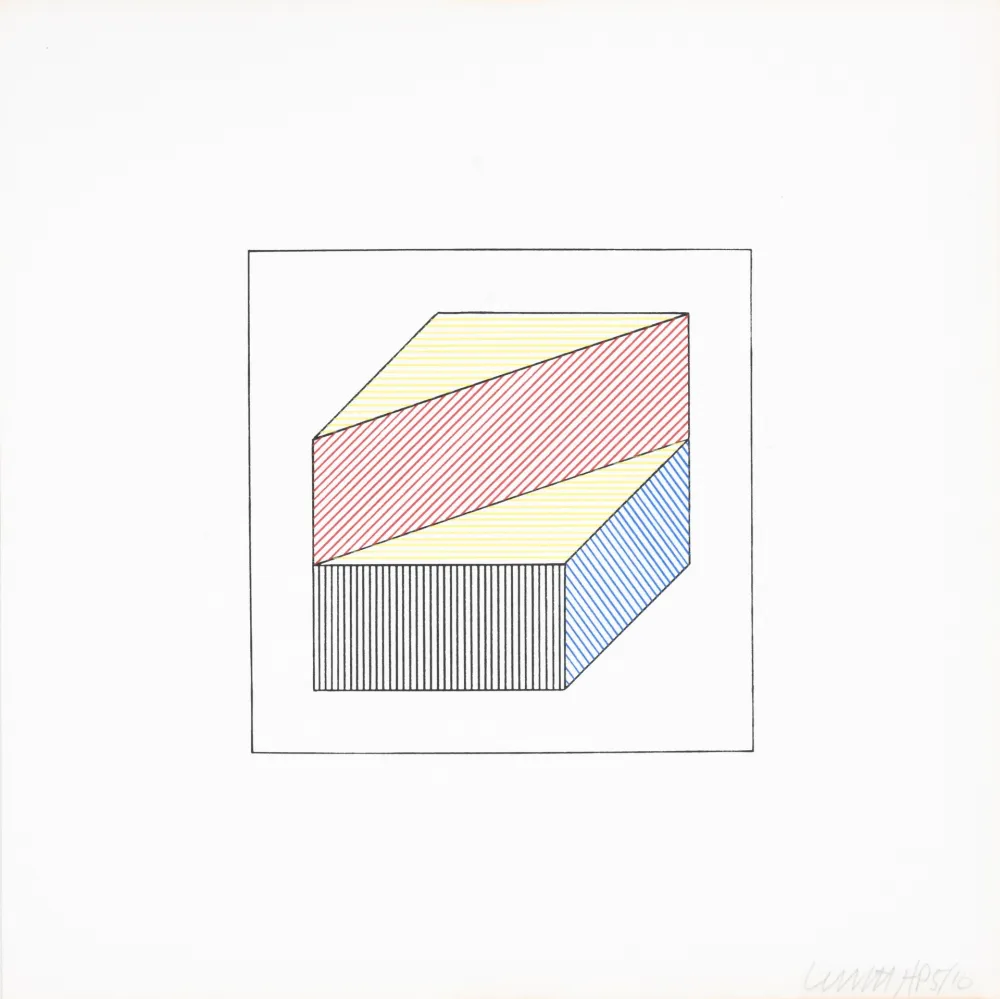 シルクスクリーン Lewitt - Twelve Forms Derived From a Cube 35