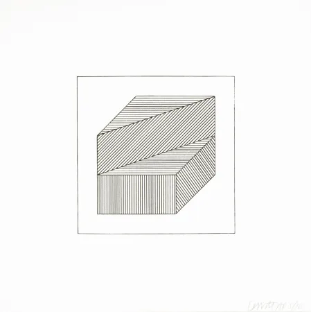 シルクスクリーン Lewitt - Twelve Forms Derived From a Cube 36