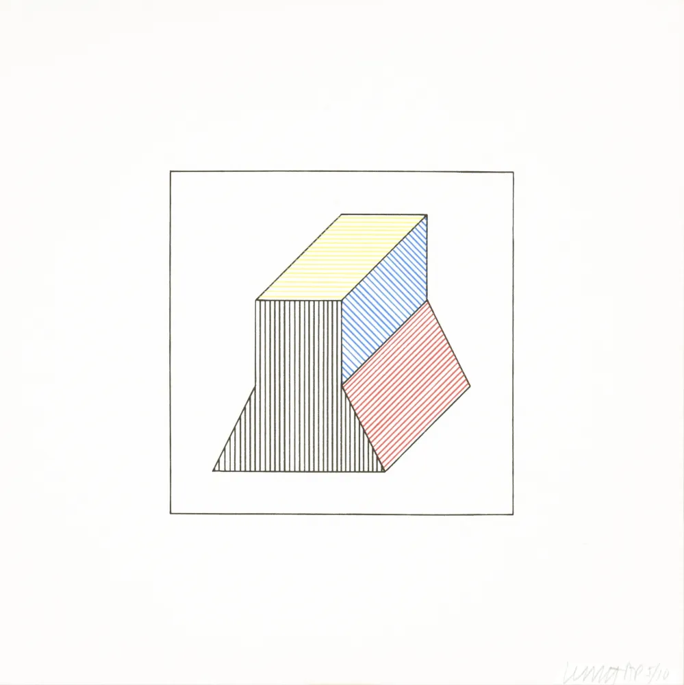 シルクスクリーン Lewitt - Twelve Forms Derived From a Cube 37