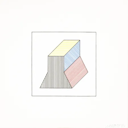 シルクスクリーン Lewitt - Twelve Forms Derived From a Cube 37