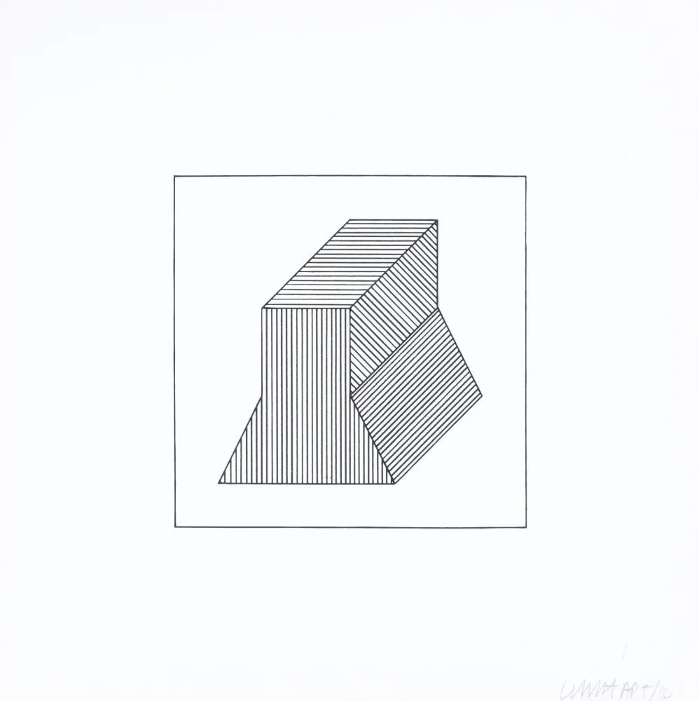 シルクスクリーン Lewitt - Twelve Forms Derived From a Cube 38