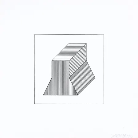シルクスクリーン Lewitt - Twelve Forms Derived From a Cube 38