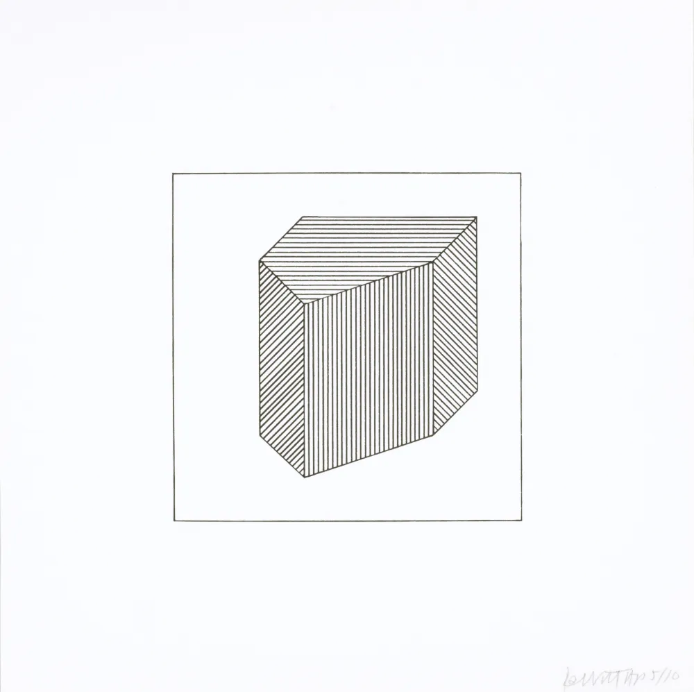 シルクスクリーン Lewitt - Twelve Forms Derived From a Cube 40