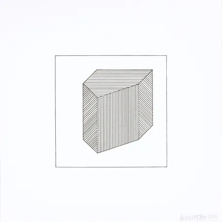 シルクスクリーン Lewitt - Twelve Forms Derived From a Cube 40