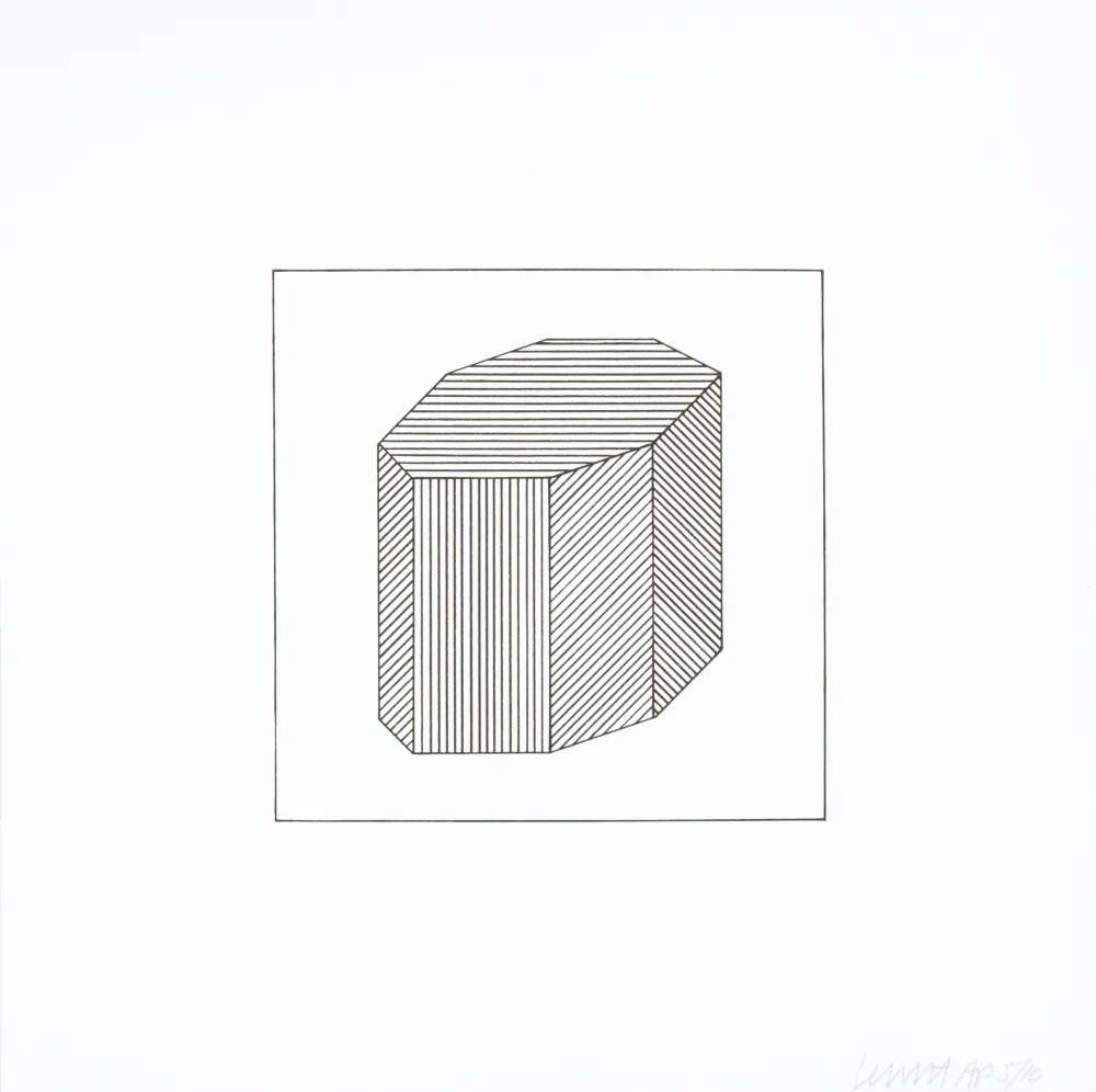 シルクスクリーン Lewitt - Twelve Forms Derived From a Cube 44
