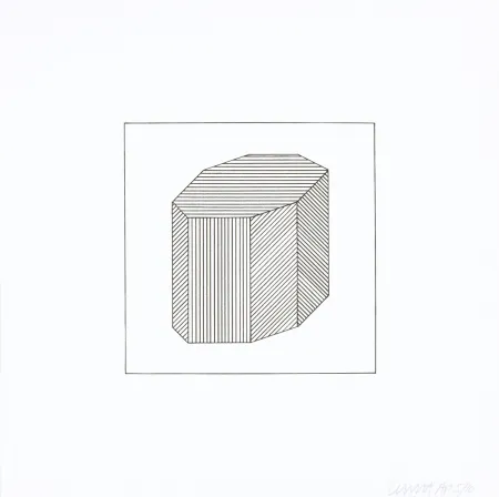 シルクスクリーン Lewitt - Twelve Forms Derived From a Cube 44
