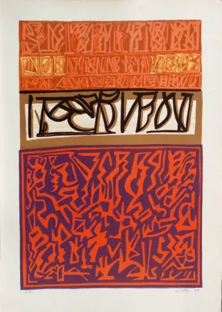 リトグラフ Licata - Sans titre