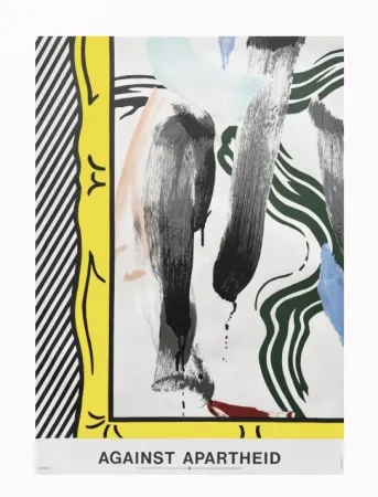 オフセット Lichtenstein - Against  Apartheid poster