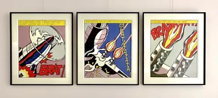 オフセット Lichtenstein - As I opened Fire, signed