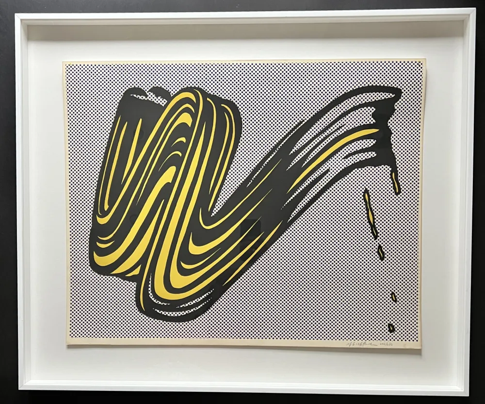 シルクスクリーン Lichtenstein - Brushstroke