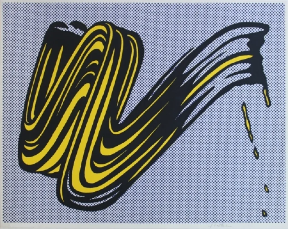 シルクスクリーン Lichtenstein - Brushstroke Corlett II 5