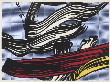 シルクスクリーン Lichtenstein - Brushstrokes