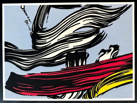 シルクスクリーン Lichtenstein - Brushstrokes