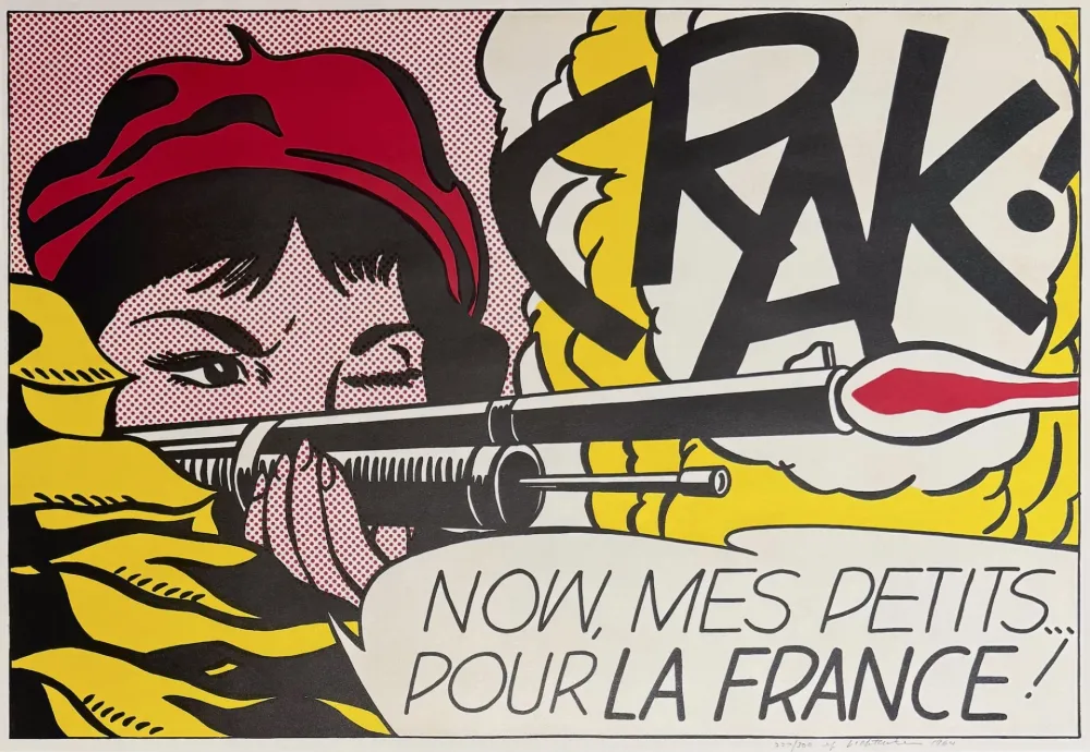 リトグラフ Lichtenstein - Crak!