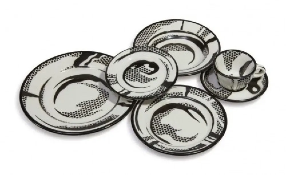 セラミック Lichtenstein - Dinnerware: One Setting, 