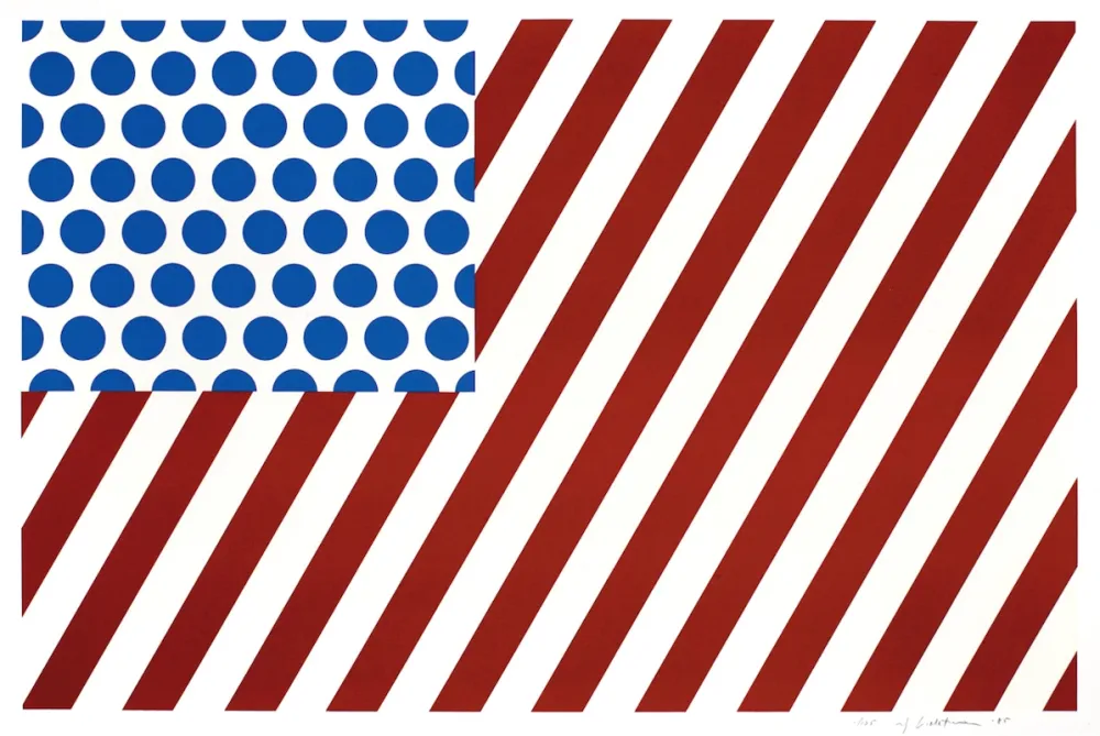 シルクスクリーン Lichtenstein - Forms in Space (C.217)