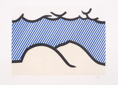 エッチングと　アクチアント Lichtenstein - Illustration for 'De Denver au Montana, Depart 27 Mai 1972' (I)