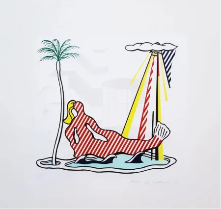 リトグラフ Lichtenstein - Mermaid C.158