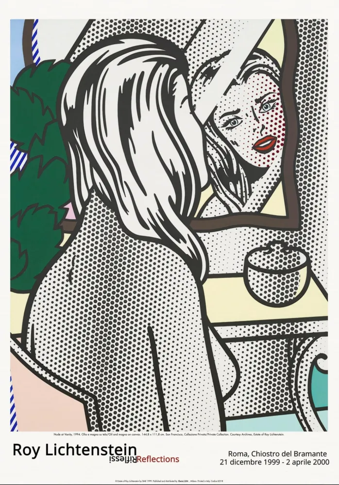 オフセット Lichtenstein - Nude at Vanity 
