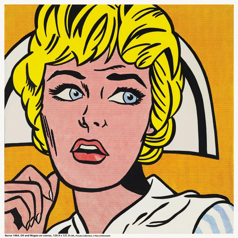 シルクスクリーン Lichtenstein - Nurse