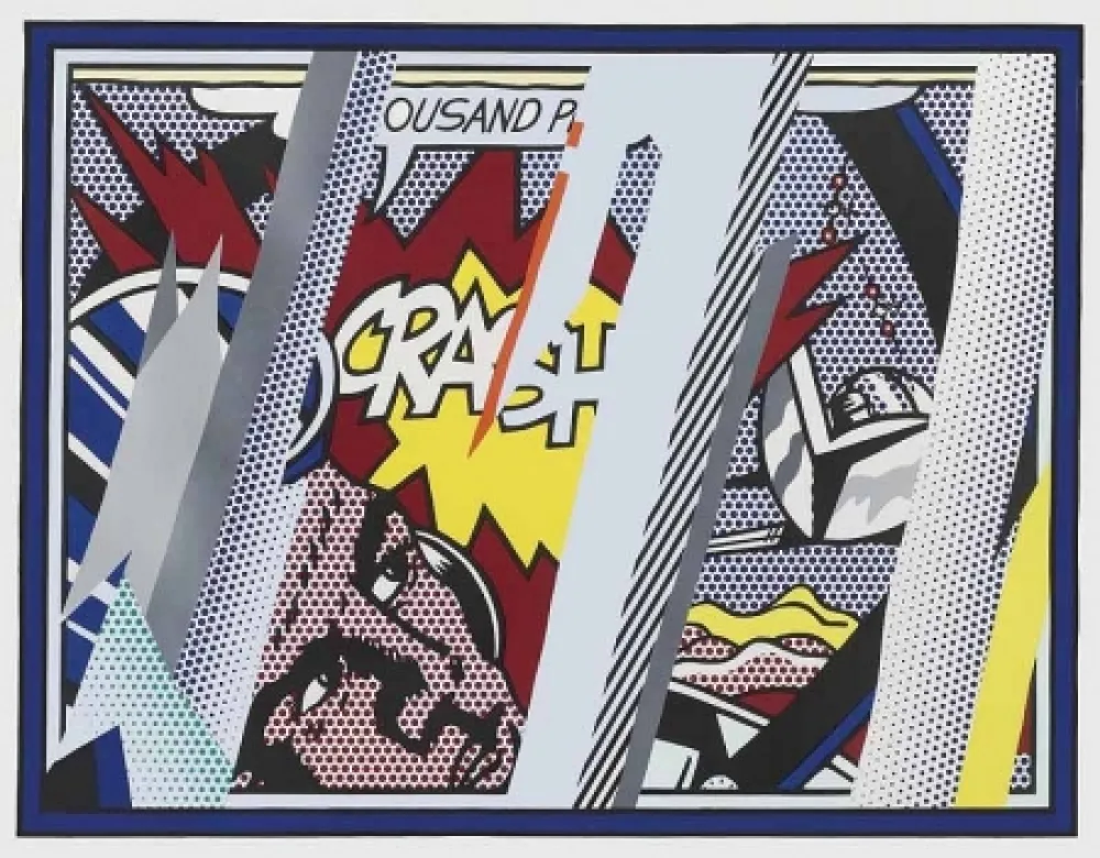 リトグラフ Lichtenstein - Reflections on Crash, from: Reflections (C. 239) 