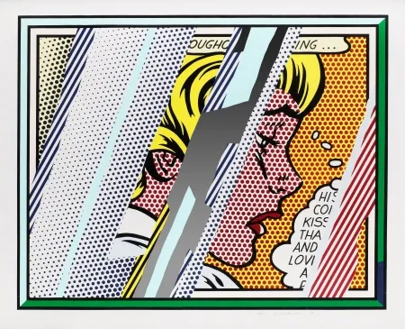 多数の Lichtenstein - Reflections on Girl,  from Reflections Series (C. 245) 