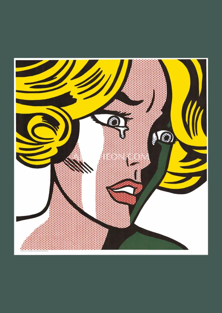 リトグラフ Lichtenstein - Roy Lichtenstein: 'Frightened Girl' 1984 Offset-lithograph