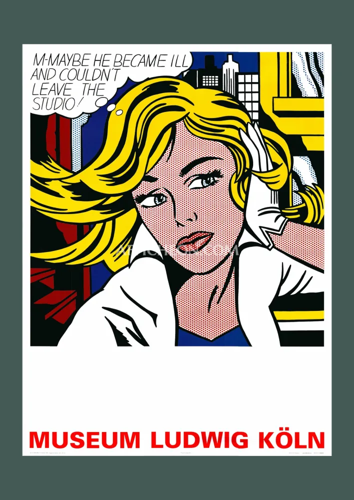 リトグラフ Lichtenstein - Roy Lichtenstein: 'M-Maybe' 2005 Offset-lithograph