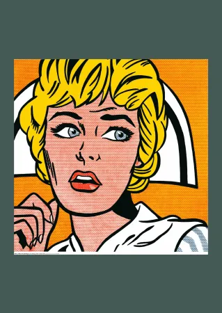 リトグラフ Lichtenstein - Roy Lichtenstein: 'Nurse' 1995 Offset-lithograph