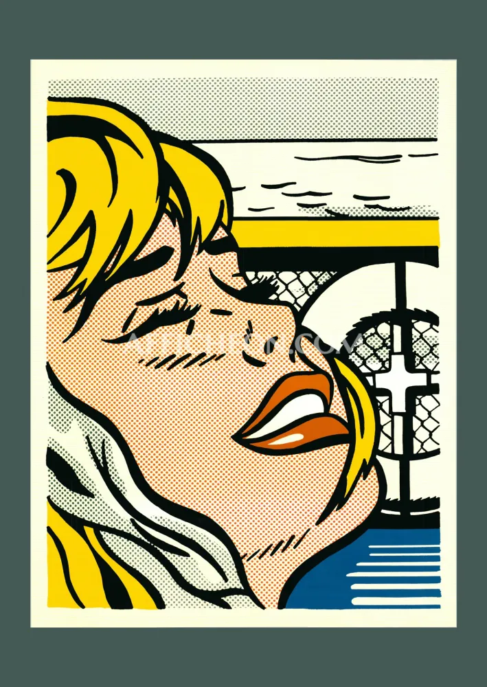 リトグラフ Lichtenstein - Roy Lichtenstein: 'Shipboard Girl' 1982 Offset-lithograph