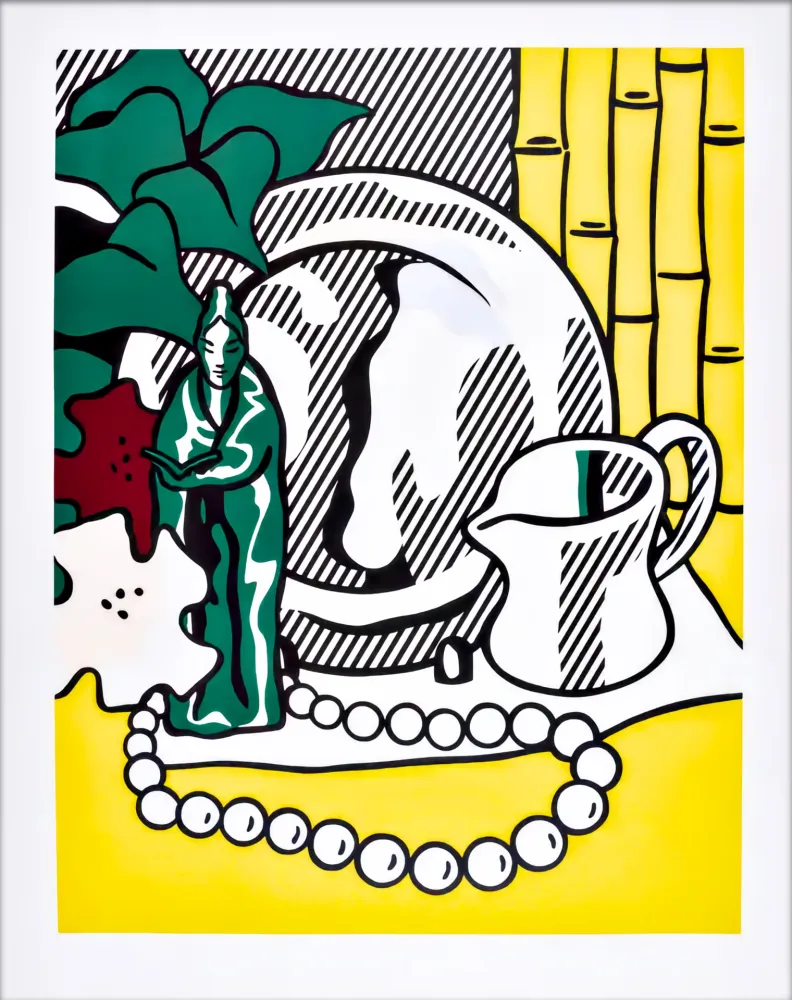 シルクスクリーン Lichtenstein - Still Life with Figurine 