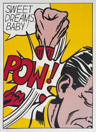 シルクスクリーン Lichtenstein - Sweet Dreams, Baby!