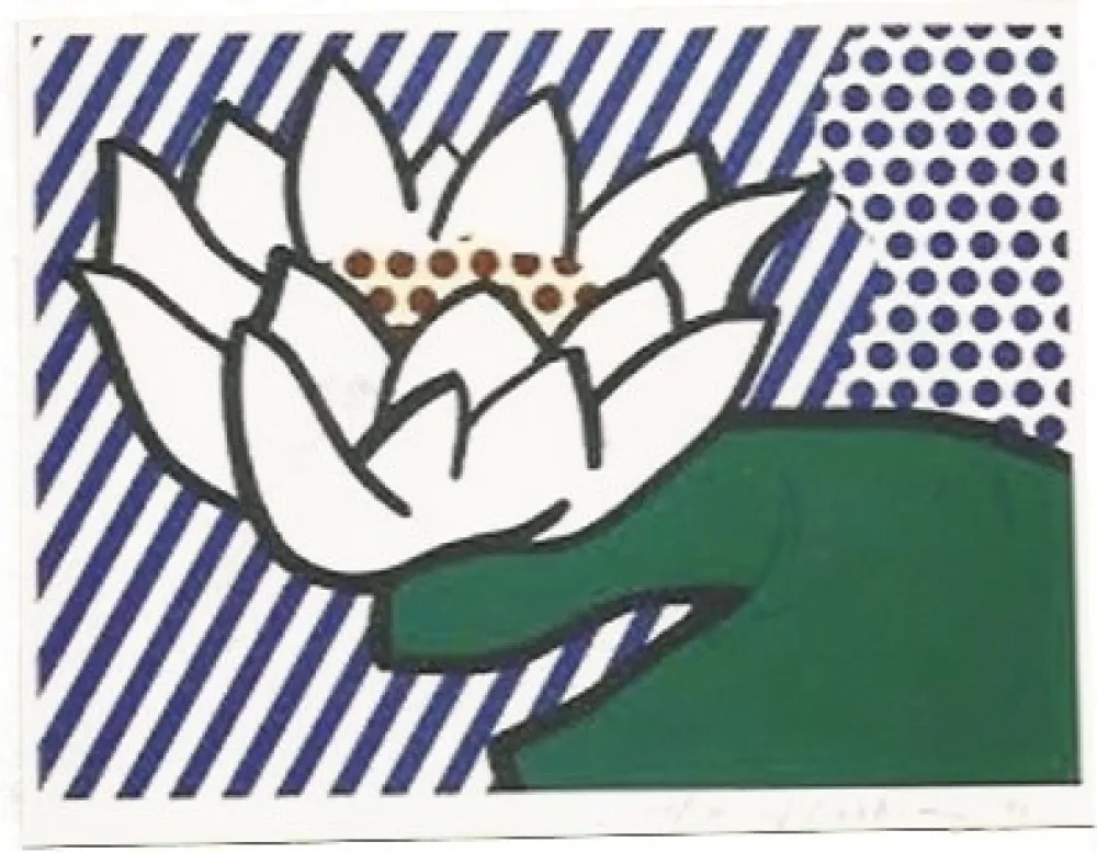 シルクスクリーン Lichtenstein - Water Lily