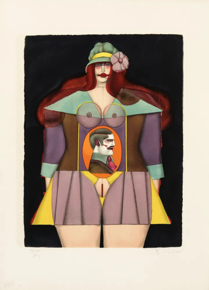 リトグラフ Lindner - Amazone