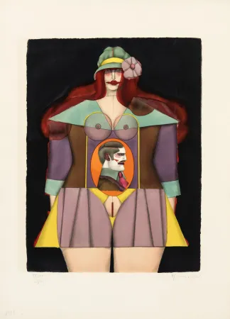 リトグラフ Lindner - Amazone