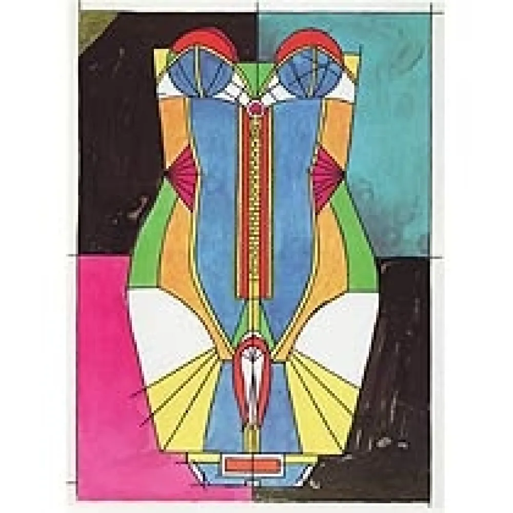 シルクスクリーン Lindner - Corsage