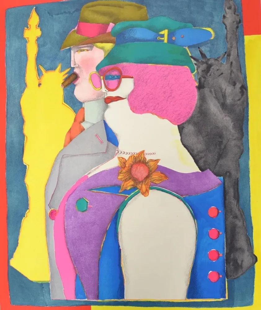 リトグラフ Lindner - Fuera de los pueblos