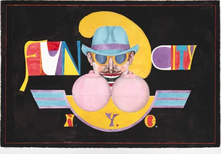 リトグラフ Lindner - Fun City